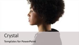  Presentation with race - Amazing presentation design having portrait in studio shadow silhouette backdrop and a light gray colored foreground