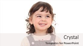  Presentation with 4 years old children and doctor - Presentation theme having portrait of 2 years old background and a  colored foreground