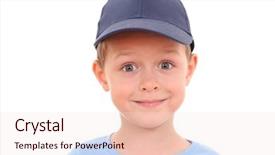  Presentation with medical evaluation of 5 years old boy - Presentation theme having portrait of 5-6 years background and a lemonade colored foreground