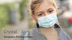  Presentation with surgical - Beautiful presentation theme featuring portrait-of-9-year-old backdrop and a mint green colored foreground