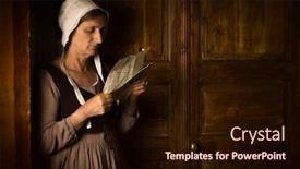  Presentation with old style - Beautiful PPT layouts featuring portrait-of-a-ature-woman backdrop and a wine colored foreground