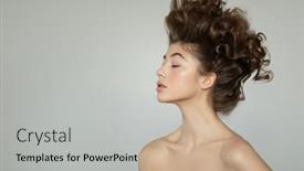  Presentation with brown - Theme enhanced with portrait-of-a-beautiful-brown background and a light gray colored foreground