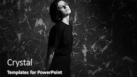  Presentation with black girl - Slide deck featuring portrait-of-a-beautiful-brunette background and a black colored foreground