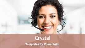  Presentation with voice of customer - Audience pleasing slide deck consisting of portrait of a beautiful customer backdrop and a coral colored foreground