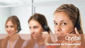  Presentation with work the word in your life - Cool new presentation with portrait of a beautiful customer backdrop and a coral colored foreground