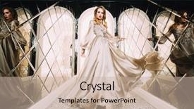  Presentation with elegant wedding - Amazing presentation design having portrait of a beautiful elegant backdrop and a soft green colored foreground