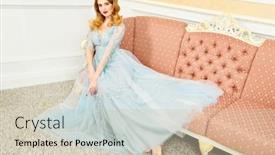  Presentation with elegant wedding - Slide deck having portrait-of-a-beautiful-elegant background and a soft green colored foreground