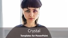  Presentation with gender - Colorful presentation theme enhanced with portrait-of-a-beautiful-gender backdrop and a gray colored foreground