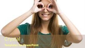  Presentation with funny - Presentation theme featuring black swan background and a dark gray colored foreground