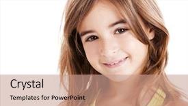  Presentation with world war one trenches - Presentation theme enhanced with portrait of a beautiful girl background and a  colored foreground