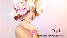  Presentation with beautiful spring flowers - Presentation consisting of portrait of a beautiful spring background and a lemonade colored foreground