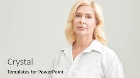  Presentation with beauty makeup - PPT theme featuring portrait-of-a-beautiful-well and a white colored foreground