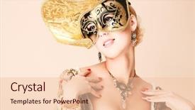  Presentation with medieval - Presentation having portrait of a beautiful woman background and a lemonade colored foreground