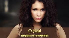  Presentation with dark building - Colorful presentation theme enhanced with portrait-of-a-beautiful-young backdrop and a tawny brown colored foreground