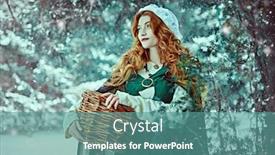  Presentation with middle ages portrait - PPT layouts featuring portrait-of-a-beautiful-young background and a teal colored foreground