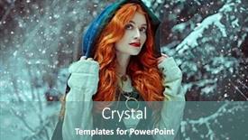  Presentation with winter forest - Cool new slides with portrait-of-a-beautiful-young backdrop and a seafoam green colored foreground