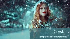  Presentation with middle ages portrait - Slide set having portrait-of-a-beautiful-young background and a ocean colored foreground