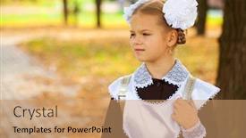  Presentation with festive - PPT layouts consisting of portrait-of-a-beautiful-young background and a coral colored foreground