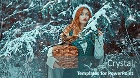  Presentation with middle ages portrait - Theme consisting of portrait-of-a-beautiful-young background and a ocean colored foreground