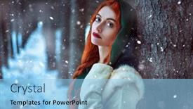  Presentation with middle ages - Slide set enhanced with portrait-of-a-beautiful-young background and a light blue colored foreground