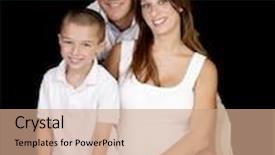  Presentation with black child - Colorful PPT layouts enhanced with portrait of a beautiful young family pregnant mother is expecting another child black background backdrop and a coral colored foreground