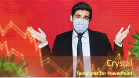  Presentation with medical charts - Beautiful PPT theme featuring portrait-of-a-businessman backdrop and a tawny brown colored foreground