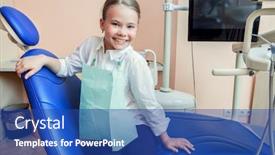  Presentation with child medicine - Audience pleasing slide deck consisting of portrait-of-a-child-girl backdrop and a ocean colored foreground