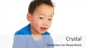  Presentation with medicina tradicional chinesa chinese herb - Presentation theme featuring portrait of a chinese boy background and a  colored foreground