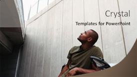  Presentation with motorcycle - Cool new theme with portrait-of-a-concentrated-young backdrop and a sky blue colored foreground