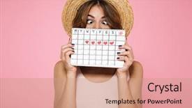  Presentation with funny - Beautiful PPT theme featuring portrait of a crazy funny backdrop and a coral colored foreground