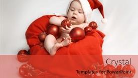  Presentation with baby tree - PPT theme with portrait-of-a-cute-beautiful background and a red colored foreground