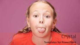  Presentation with fair - Presentation theme featuring portrait-of-a-cute-fair background and a red colored foreground