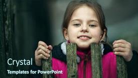  Presentation with cute - Slide deck enhanced with portrait-of-a-cute-girl background and a wine colored foreground