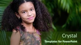  Presentation with cute - PPT layouts consisting of portrait-of-a-cute-multiracial background and a tawny brown colored foreground