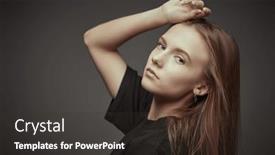  Presentation with fair - PPT layouts enhanced with portrait-of-a-cute-teenage background and a dark gray colored foreground