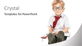  Presentation with kids fashion - Audience pleasing slides consisting of portrait-of-a-cute-young backdrop and a white colored foreground