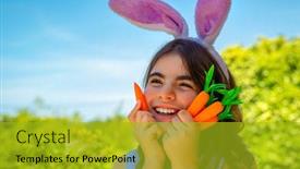  Presentation with christian easter - Slide deck with portrait-of-a-cute background and a gold colored foreground