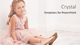  Presentation with kids fashion - PPT layouts having portrait-of-a-cute background and a sky blue colored foreground