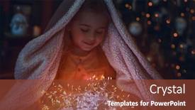  Presentation with baby tree - Slide set having portrait-of-a-cute background and a tawny brown colored foreground