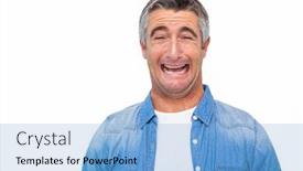  Presentation with clothes - Slides enhanced with portrait-of-a-desperate-man background and a  colored foreground