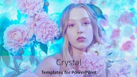  Presentation with divine - Slide set consisting of portrait-of-a-divine-girl background and a  colored foreground