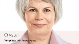  Presentation with elderly - Beautiful PPT theme featuring portrait-of-a-elderly-woman backdrop and a lemonade colored foreground