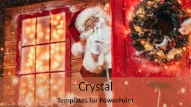  Presentation with secret - Audience pleasing PPT layouts consisting of portrait of a fairytale santa backdrop and a red colored foreground