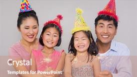  Presentation with birthday party - Beautiful PPT layouts featuring sees the inscription debt restructuring backdrop and a gray colored foreground