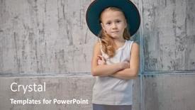  Presentation with black girl sexy fashionable mulatto - PPT theme enhanced with portrait-of-a-fashionable background and a gray colored foreground