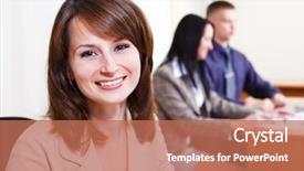  Presentation with banking bank vault door - Presentation design having portrait of a friendly bank background and a  colored foreground