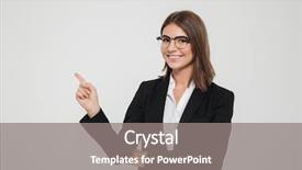  Presentation with space suit - Theme enhanced with portrait of a good tempered background and a gray colored foreground