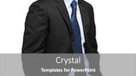  Presentation with portrait of a shy embarrassed - Amazing presentation theme having portrait-of-a-handsome-businessman backdrop and a gray colored foreground