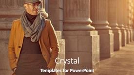  Presentation with city street - Audience pleasing PPT layouts consisting of portrait-of-a-handsome-mature backdrop and a tawny brown colored foreground