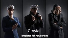  Presentation with navigation - Presentation theme having portrait-of-a-handsome-sailor background and a wine colored foreground